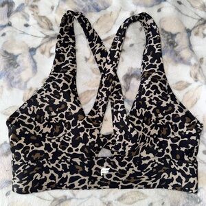Leopard Print Fabletics Women's Sports Bra